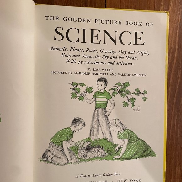 Vintage 1957 The Golden Picture Book Of Science with 45 Experiments & Activities - Picture 4 of 9